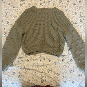 Olive Green Knit Sweater